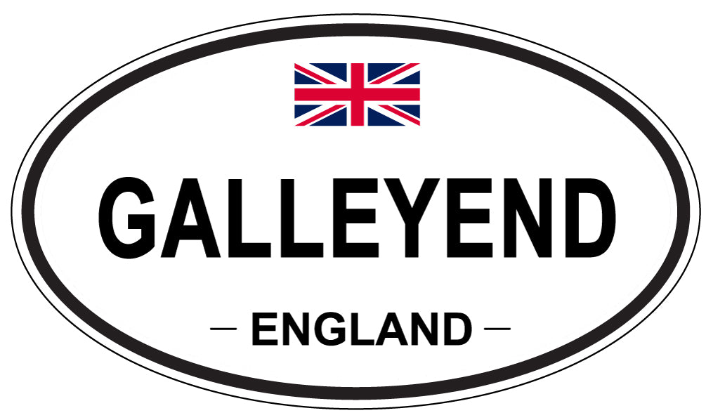 GALLEYEND, ENGLAND - Oval Sticker