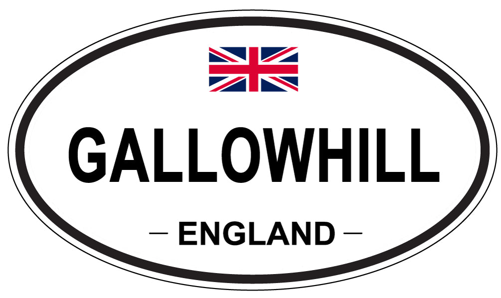 GALLOWHILL, ENGLAND - Oval Sticker