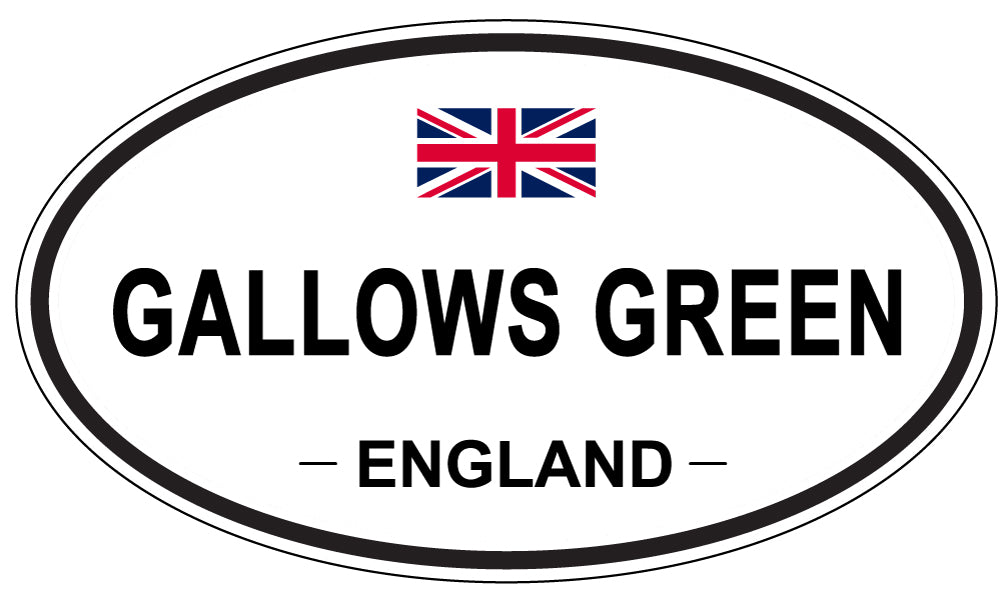 GALLOWS GREEN, ENGLAND - Oval Sticker