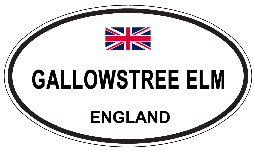 GALLOWSTREE ELM, ENGLAND - Oval Sticker