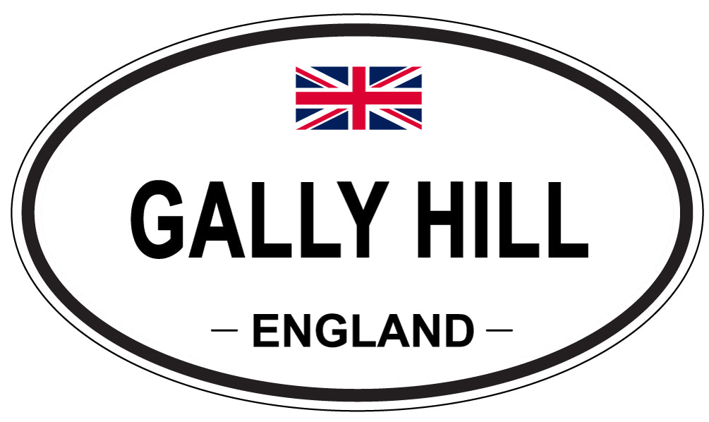 GALLY HILL, ENGLAND - Oval Sticker