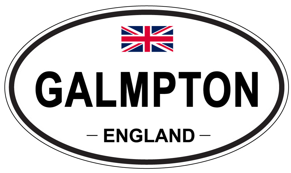 GALMPTON, ENGLAND - Oval Sticker