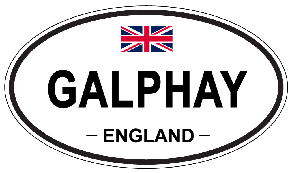 GALPHAY, England - Oval Magnet