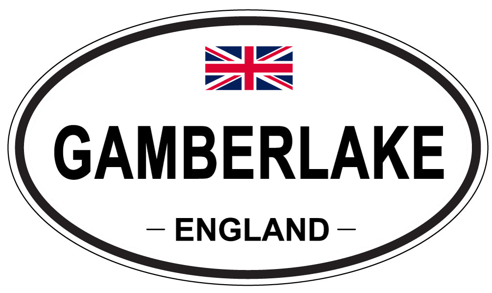GAMBERLAKE, ENGLAND - Oval Sticker