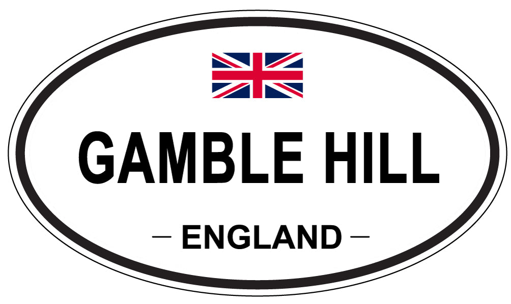 GAMBLE HILL, England - Oval Magnet