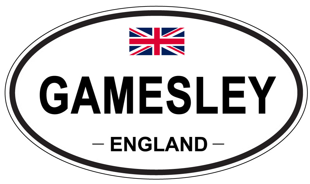 GAMESLEY, England - Oval Magnet