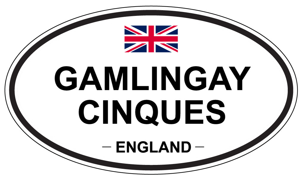 GAMLINGAY CINQUES, ENGLAND - Oval Sticker