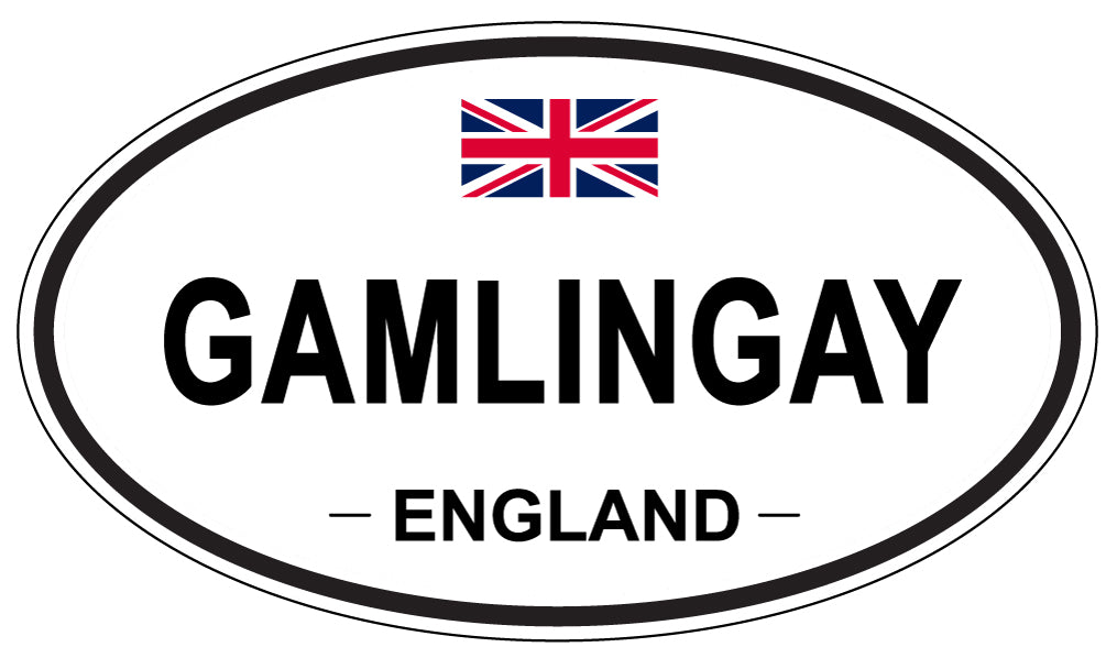 GAMLINGAY, ENGLAND - Oval Sticker