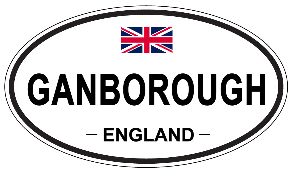 GANBOROUGH, ENGLAND - Oval Sticker