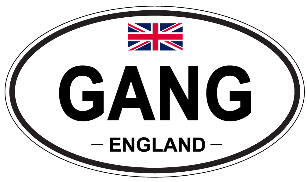 GANG, England - Oval Magnet