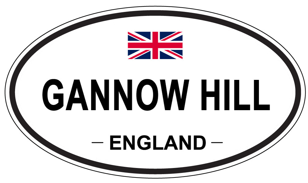 GANNOW HILL, England - Oval Magnet
