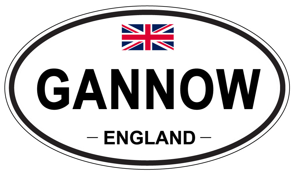 GANNOW, England - Oval Magnet