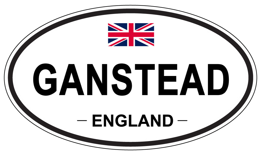 GANSTEAD, ENGLAND - Oval Sticker