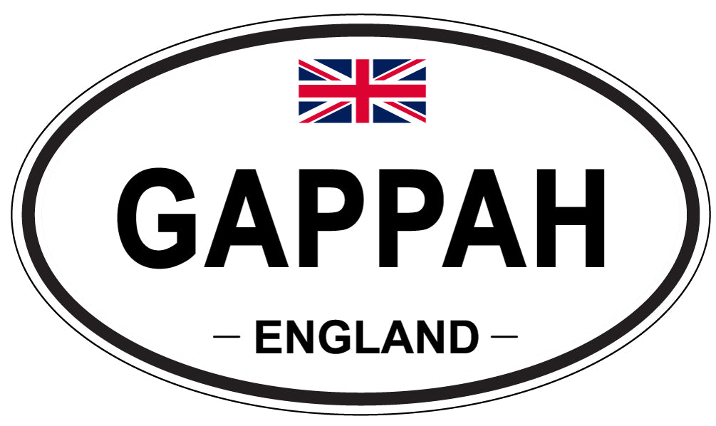 GAPPAH, England - Oval Magnet