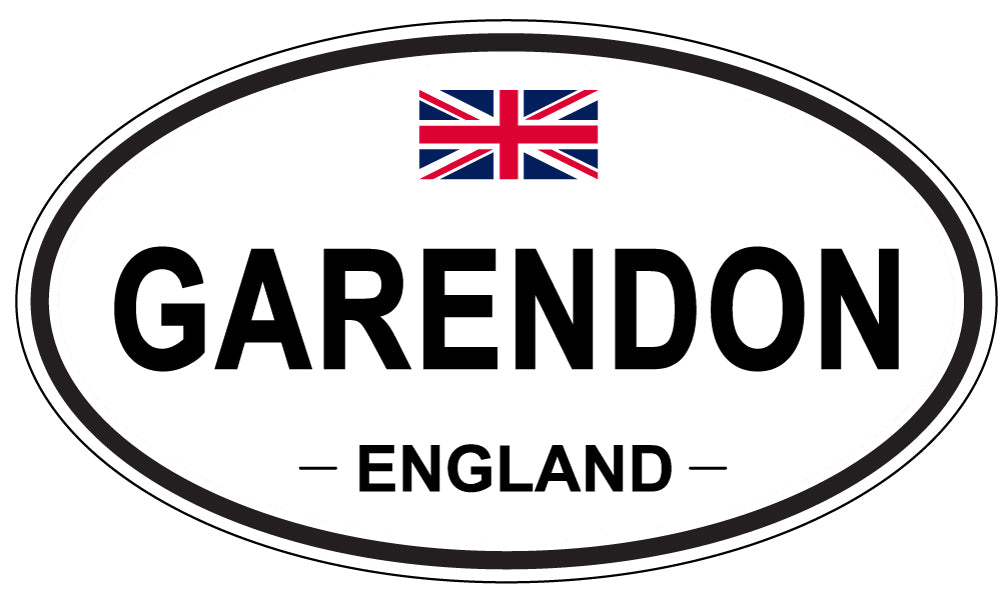 GARENDON, ENGLAND - Oval Sticker