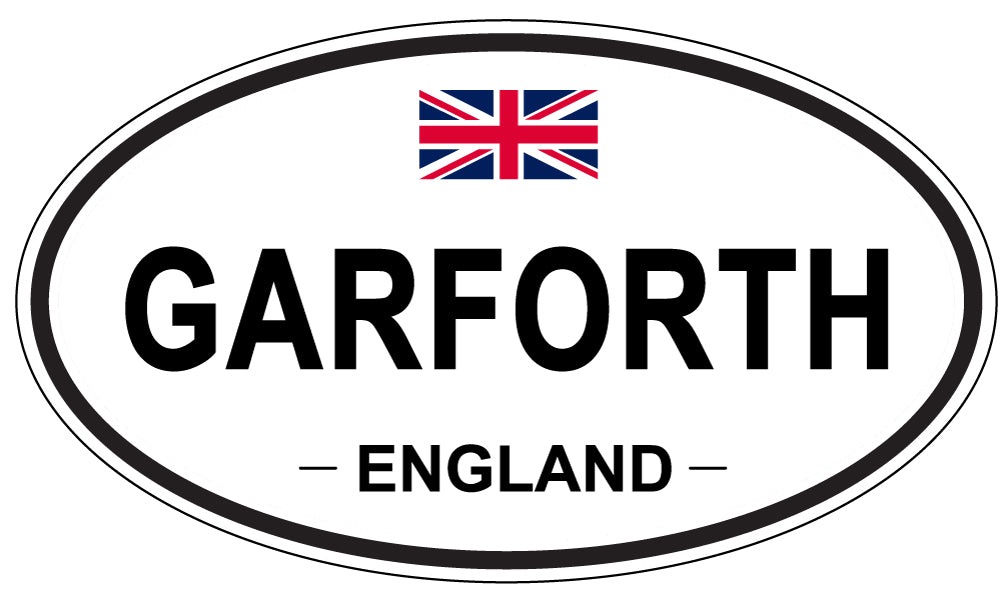 GARFORTH, ENGLAND - Oval Sticker