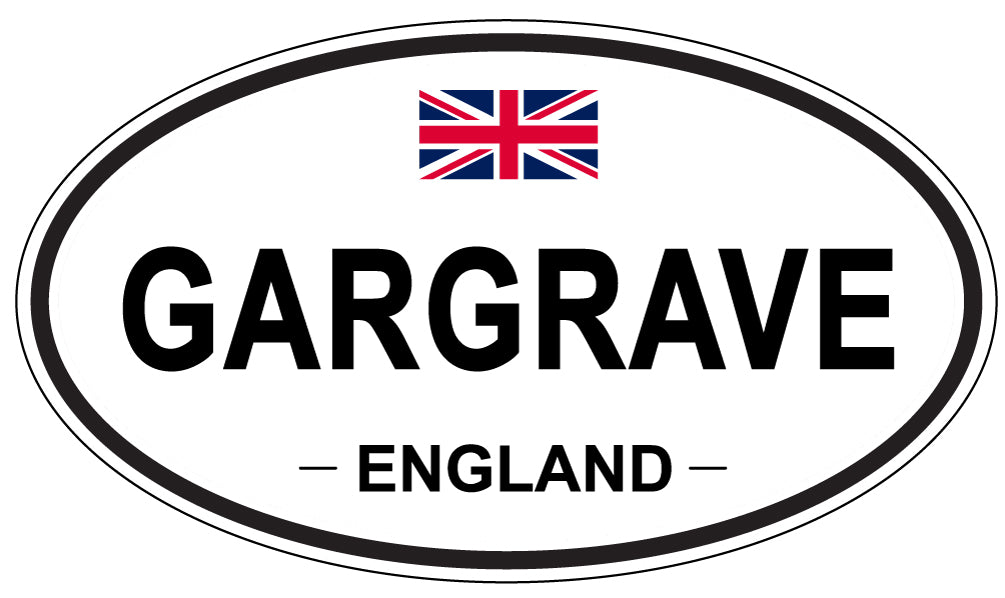GARGRAVE, ENGLAND - Oval Sticker