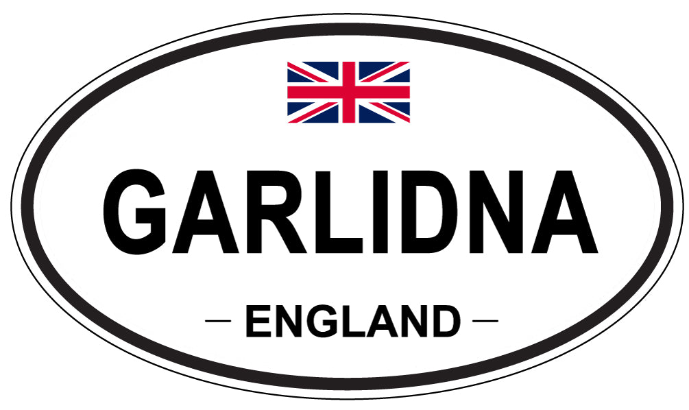 GARLIDNA, England - Oval Magnet