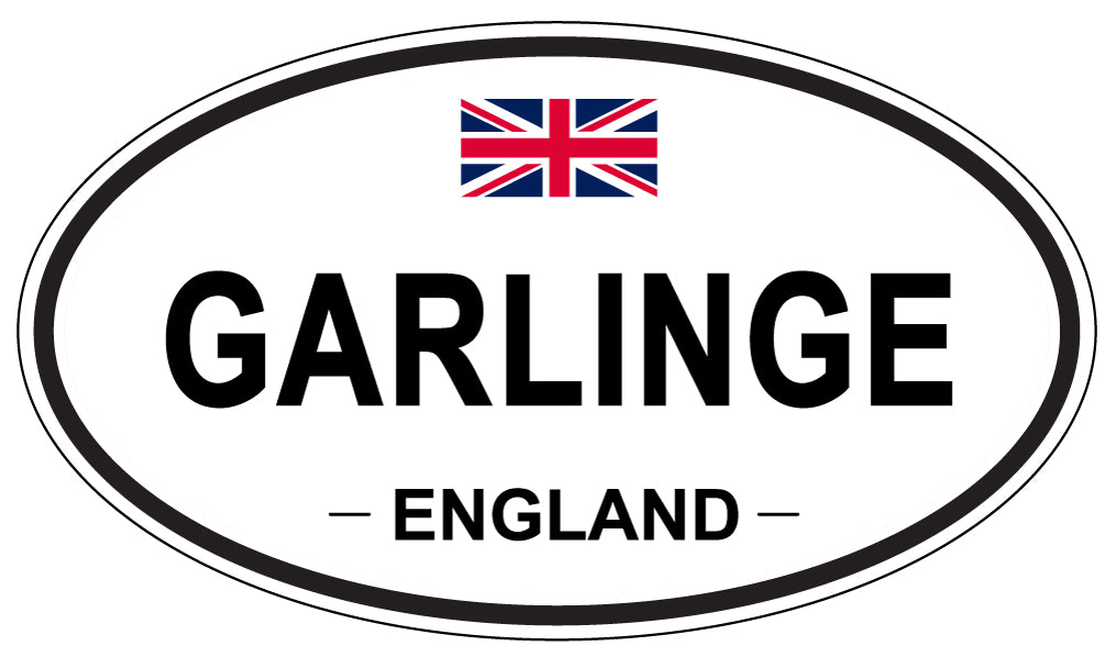 GARLINGE, ENGLAND - Oval Sticker