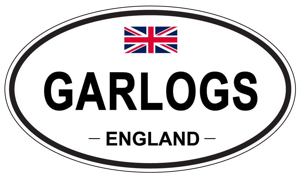 GARLOGS, ENGLAND - Oval Sticker