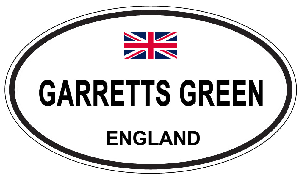 GARRETTS GREEN, ENGLAND - Oval Sticker
