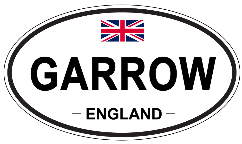 GARROW, ENGLAND - Oval Sticker