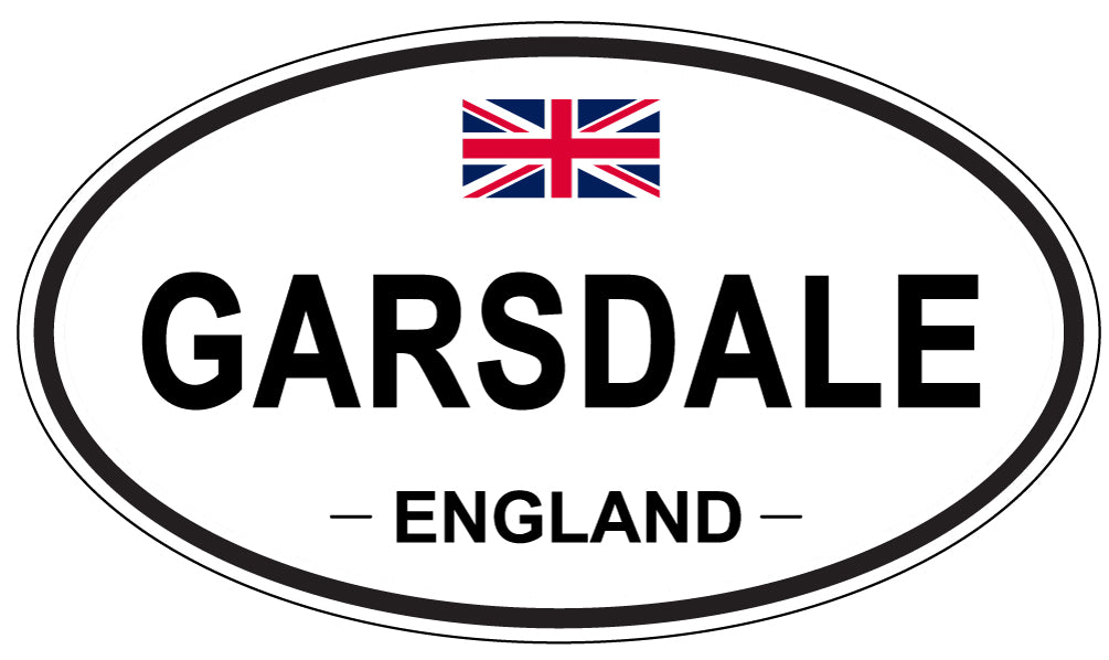 GARSDALE, ENGLAND - Oval Sticker