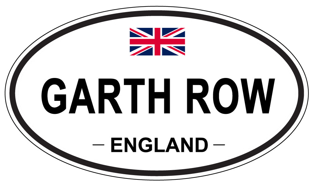 GARTH ROW, England - Oval Magnet