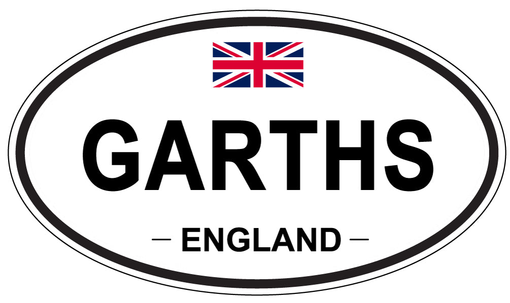 GARTHS, England - Oval Magnet