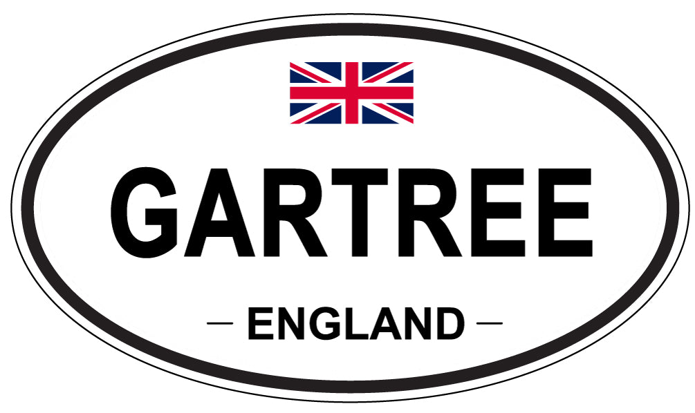 GARTREE, ENGLAND - Oval Sticker