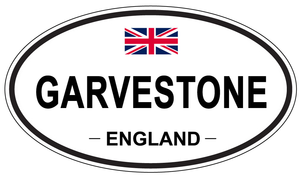 GARVESTONE, ENGLAND - Oval Sticker