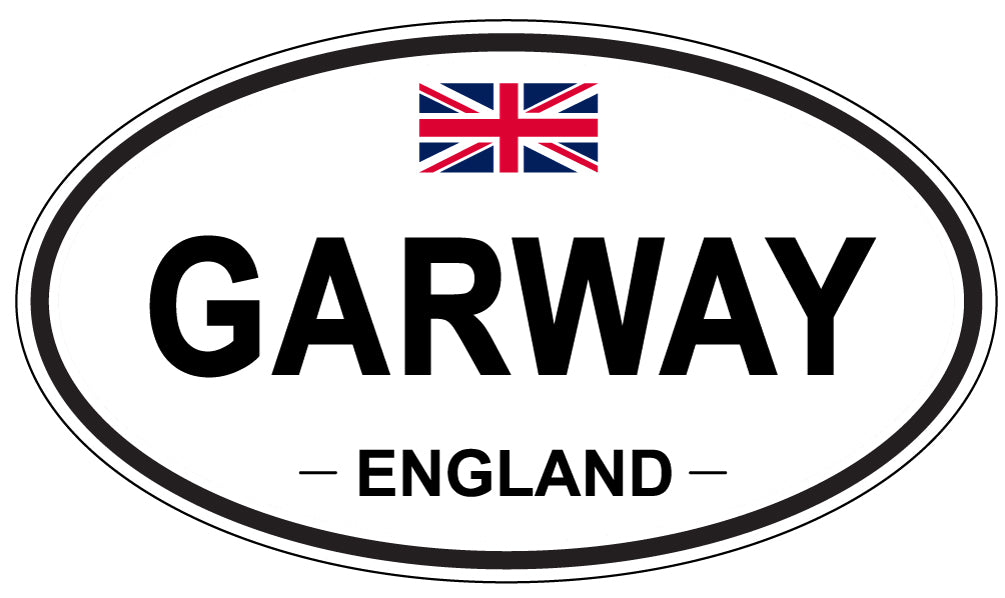 GARWAY, ENGLAND - Oval Sticker