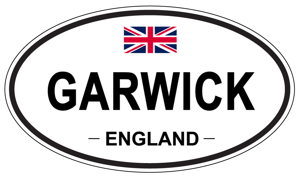 GARWICK, ENGLAND - Oval Sticker