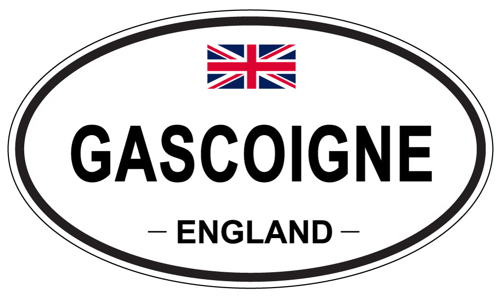 GASCOIGNE, ENGLAND - Oval Sticker