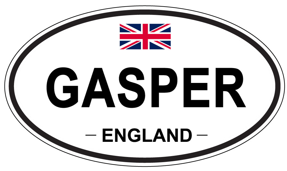 GASPER, ENGLAND - Oval Sticker