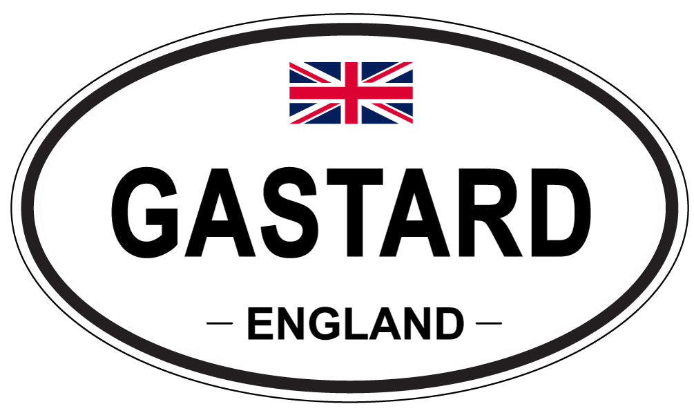 GASTARD, ENGLAND - Oval Sticker
