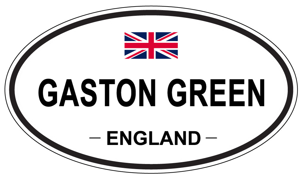 GASTON GREEN, England - Oval Magnet