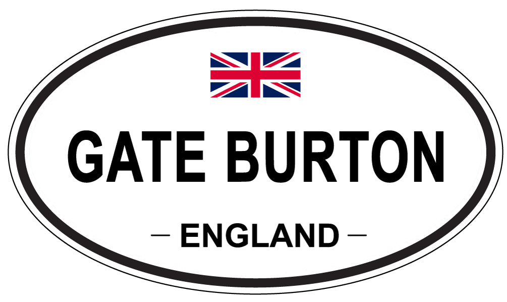 GATE BURTON, England - Oval Magnet