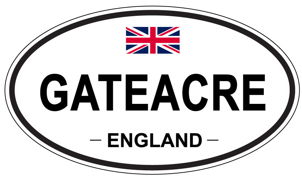GATEACRE, ENGLAND - Oval Sticker