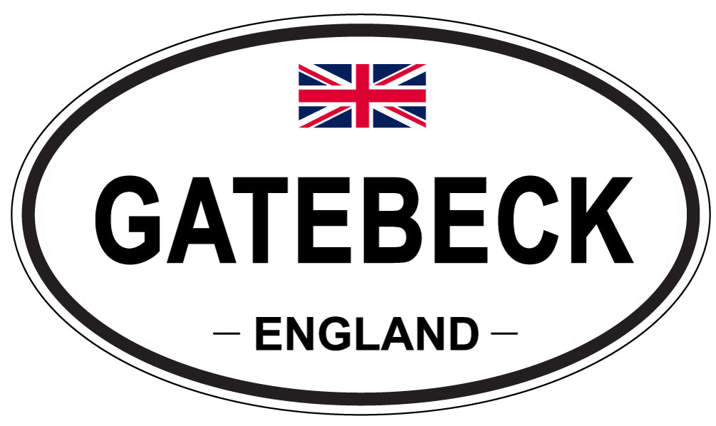 GATEBECK, ENGLAND - Oval Sticker