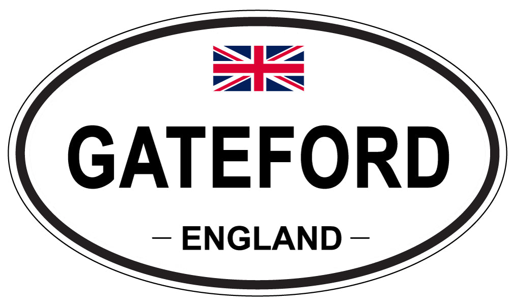 GATEFORD, ENGLAND - Oval Sticker