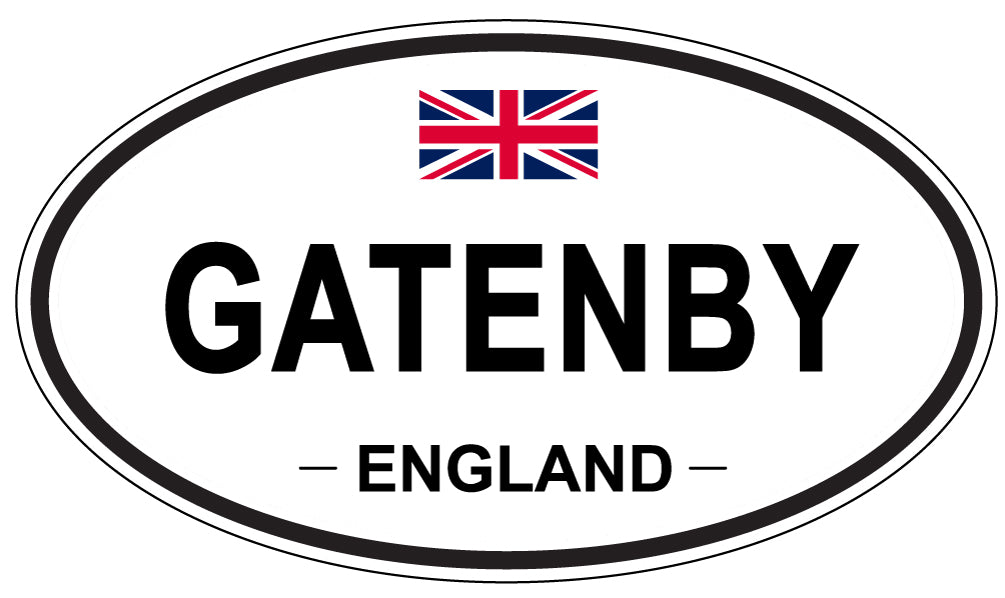 GATENBY, ENGLAND - Oval Sticker