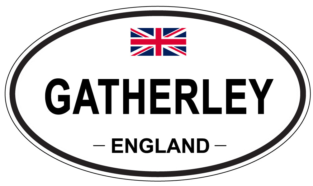 GATHERLEY, ENGLAND - Oval Sticker