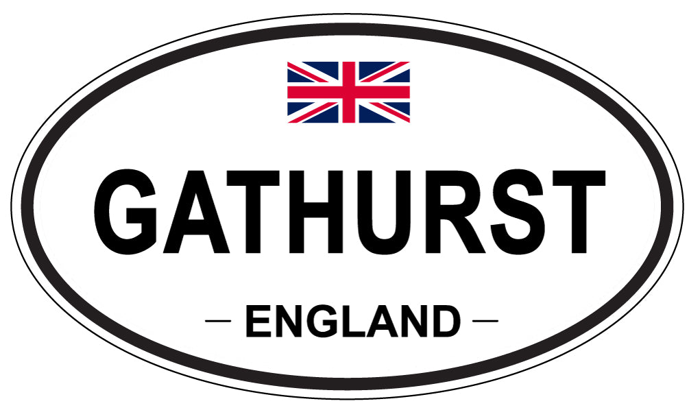 GATHURST, England - Oval Magnet