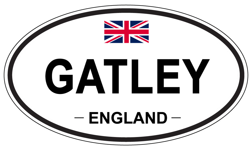 GATLEY, ENGLAND - Oval Sticker