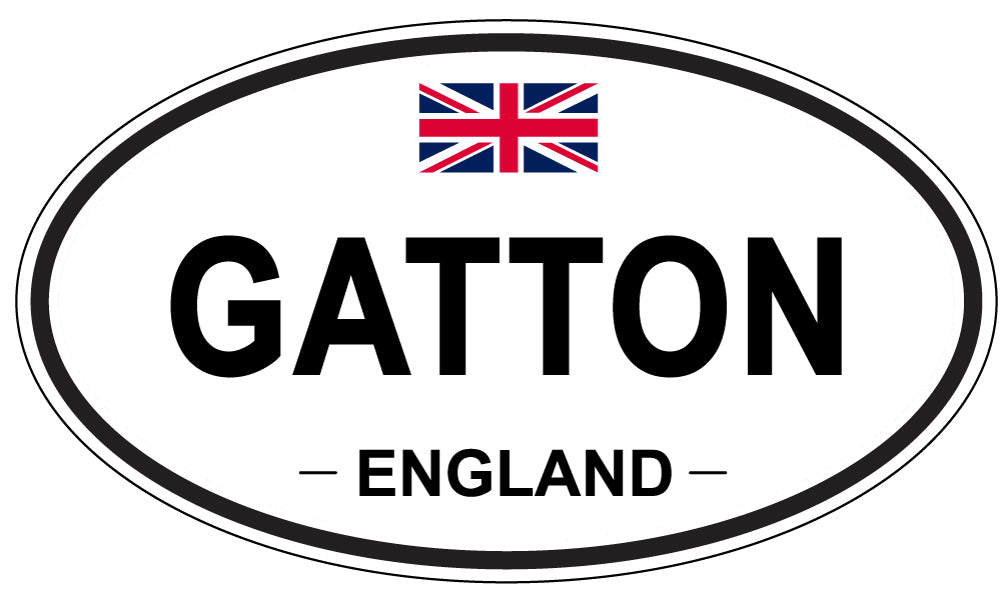 GATTON, ENGLAND - Oval Sticker