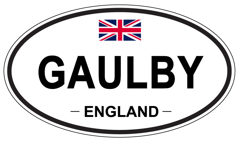 GAULBY, ENGLAND - Oval Sticker