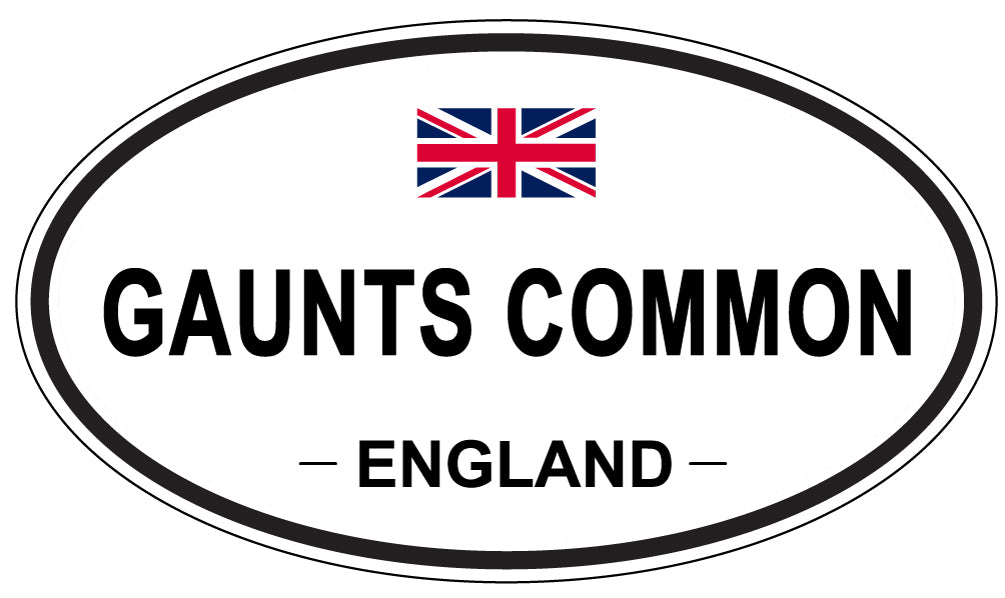 GAUNTS COMMON, ENGLAND - Oval Sticker