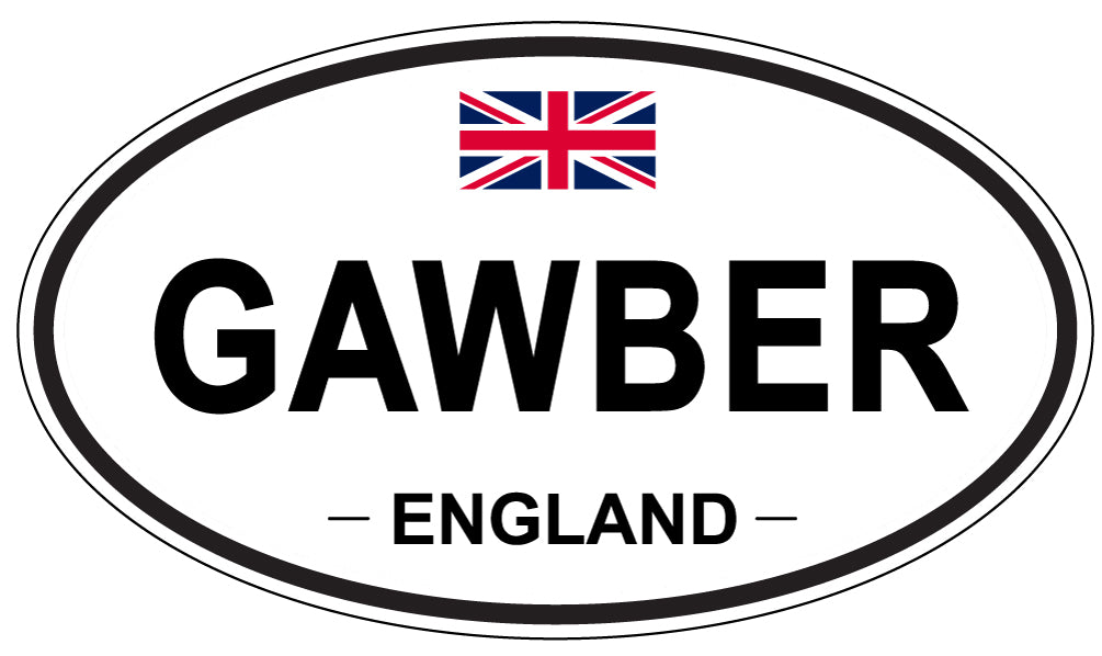 GAWBER, England - Oval Magnet