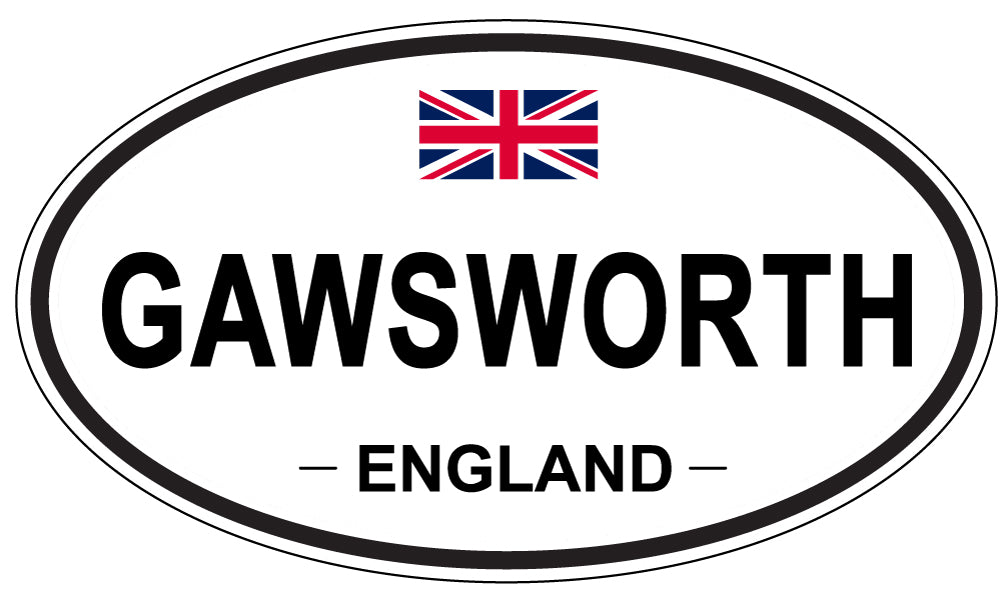 GAWSWORTH, ENGLAND - Oval Sticker